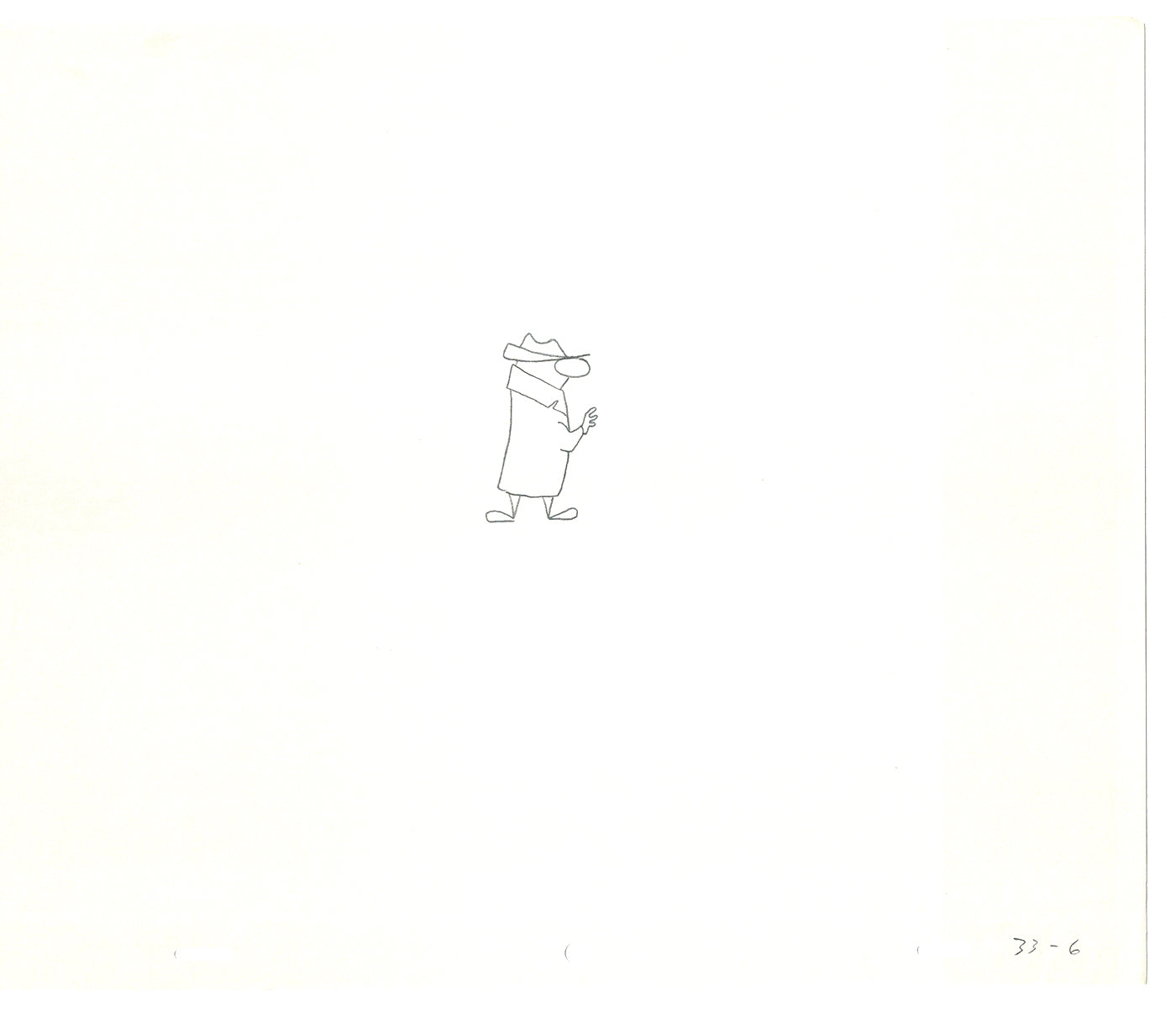 Sesame Street Two Cel Drawings Detective Anticipation Production Cartoon Ivanick 1989 CD127