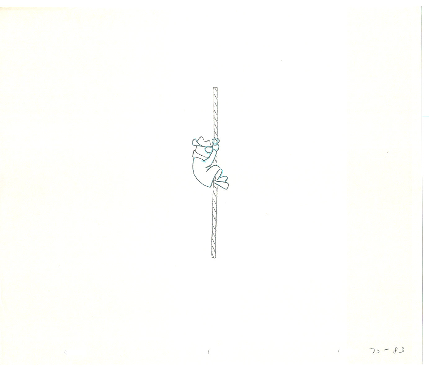 Sesame Street Two Cel Drawings Detective Anticipation Production Cartoon Ivanick 1989 CD131