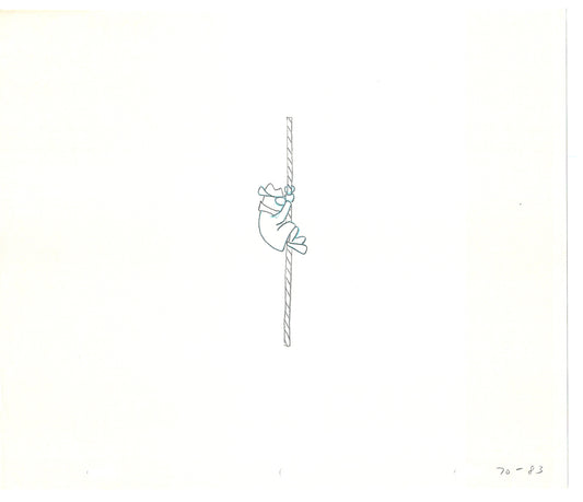 Sesame Street Two Cel Drawings Detective Anticipation Production Cartoon Ivanick 1989 CD131