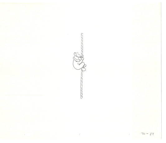 Sesame Street Two Cel Drawings Detective Anticipation Production Cartoon Ivanick 1989 CD133