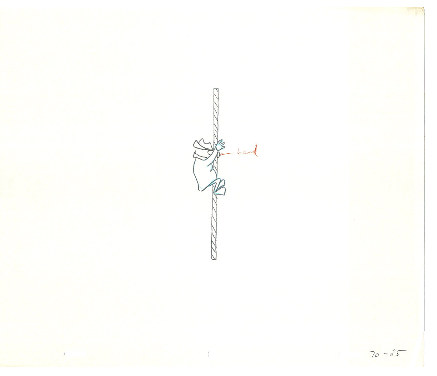 Sesame Street Two Cel Drawings Detective Anticipation Production Cartoon Ivanick 1989 CD135