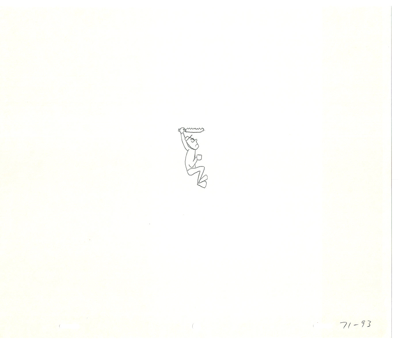 Sesame Street Two Cel Drawings Detective Anticipation Production Cartoon Ivanick 1989 CD139