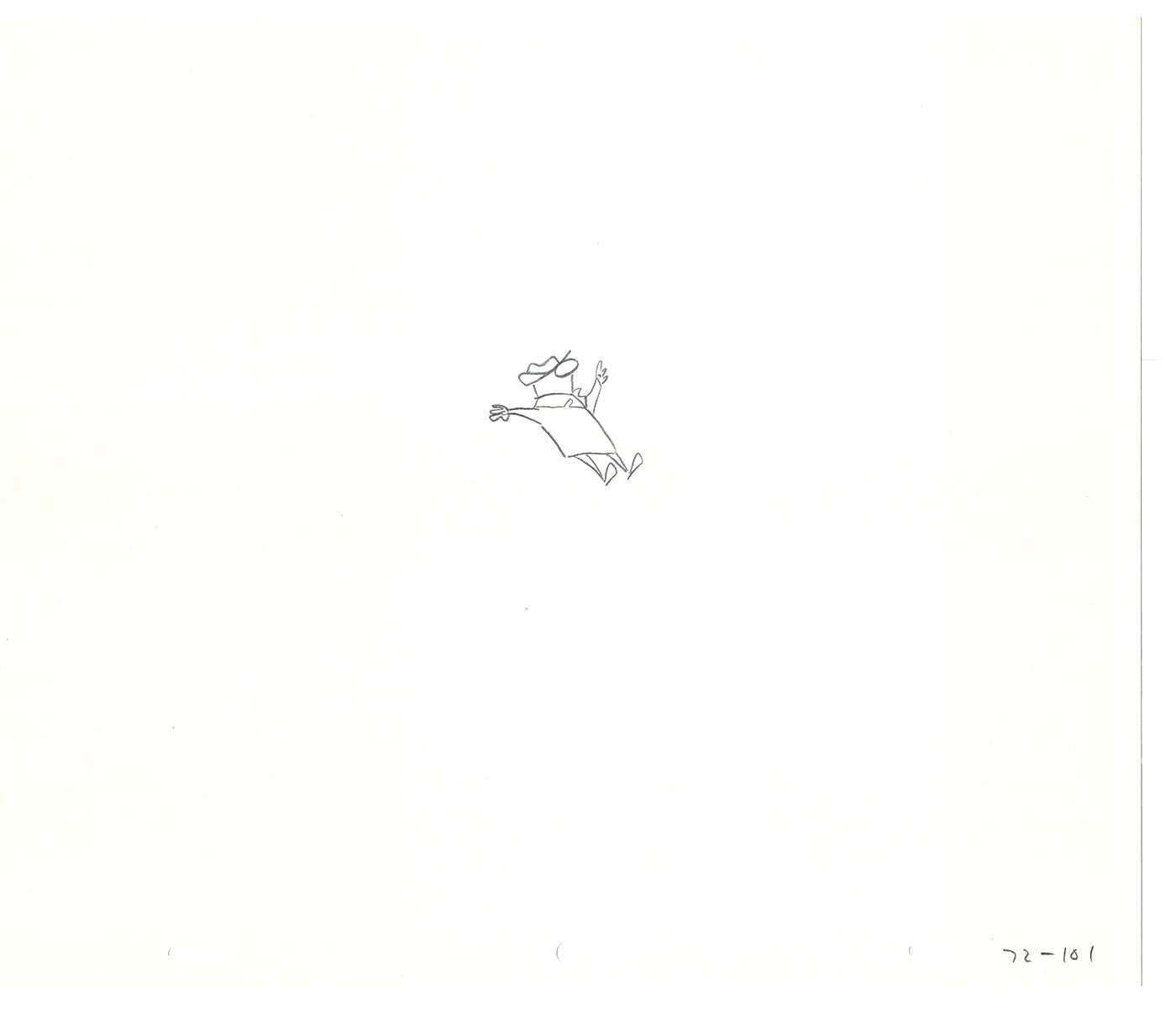 Sesame Street Two Cel Drawings Detective Anticipation Production Cartoon Ivanick 1989 CD149