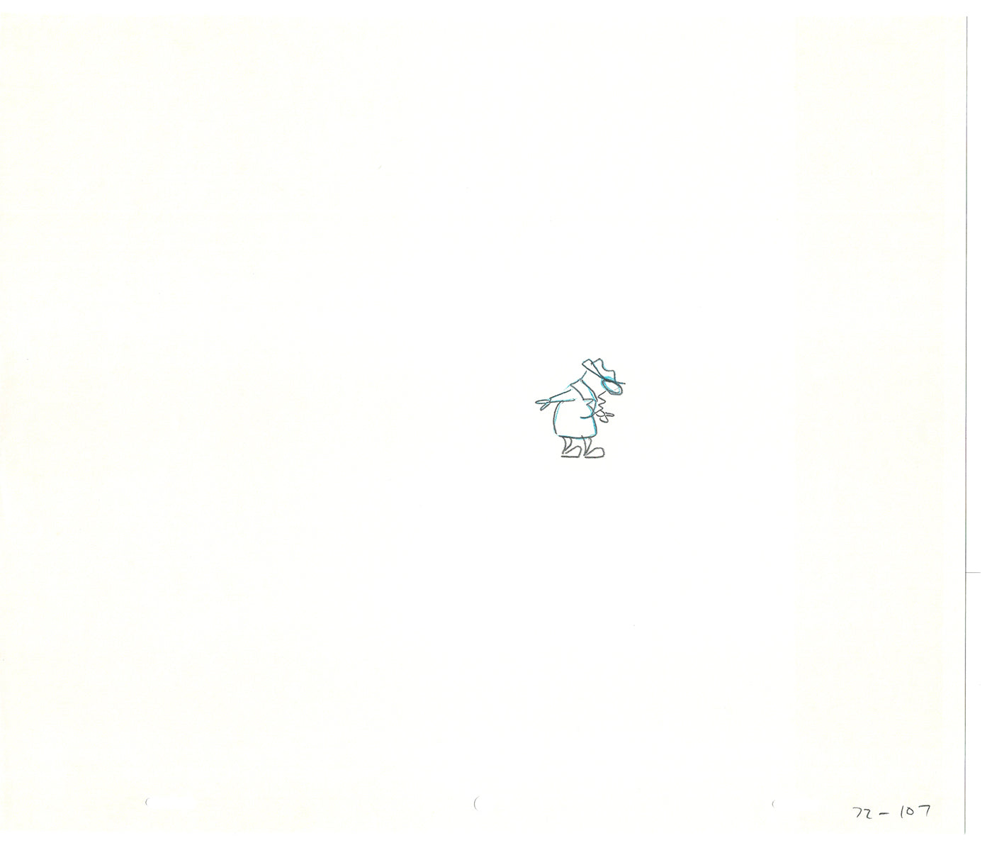 Sesame Street Two Cel Drawings Detective Anticipation Production Cartoon Ivanick 1989 CD161