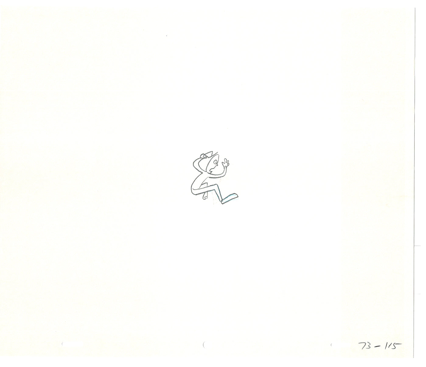 Sesame Street Two Cel Drawings Detective Anticipation Production Cartoon Ivanick 1989 CD161
