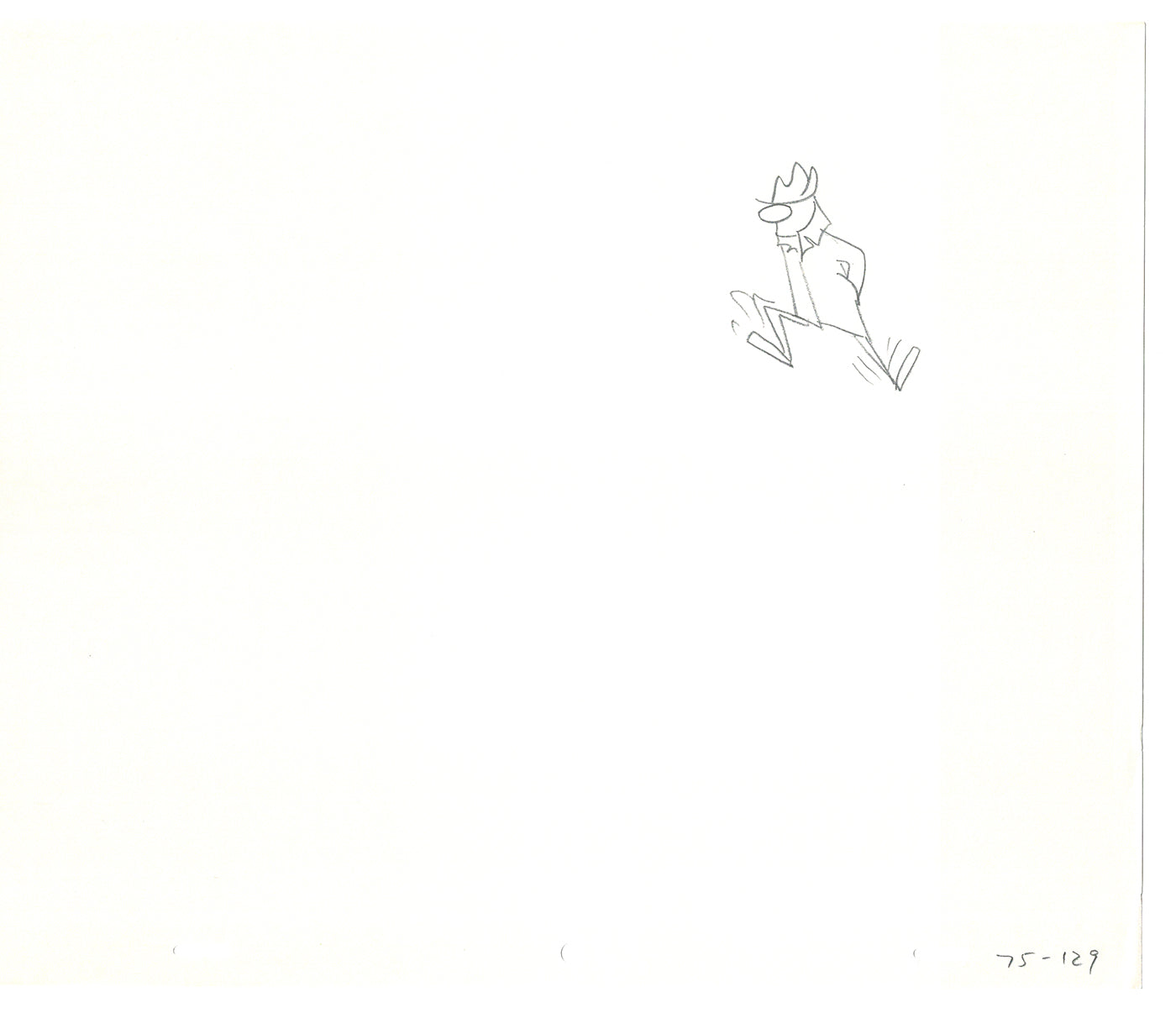 Sesame Street Two Cel Drawings Detective Anticipation Production Cartoon Ivanick 1989 CD171