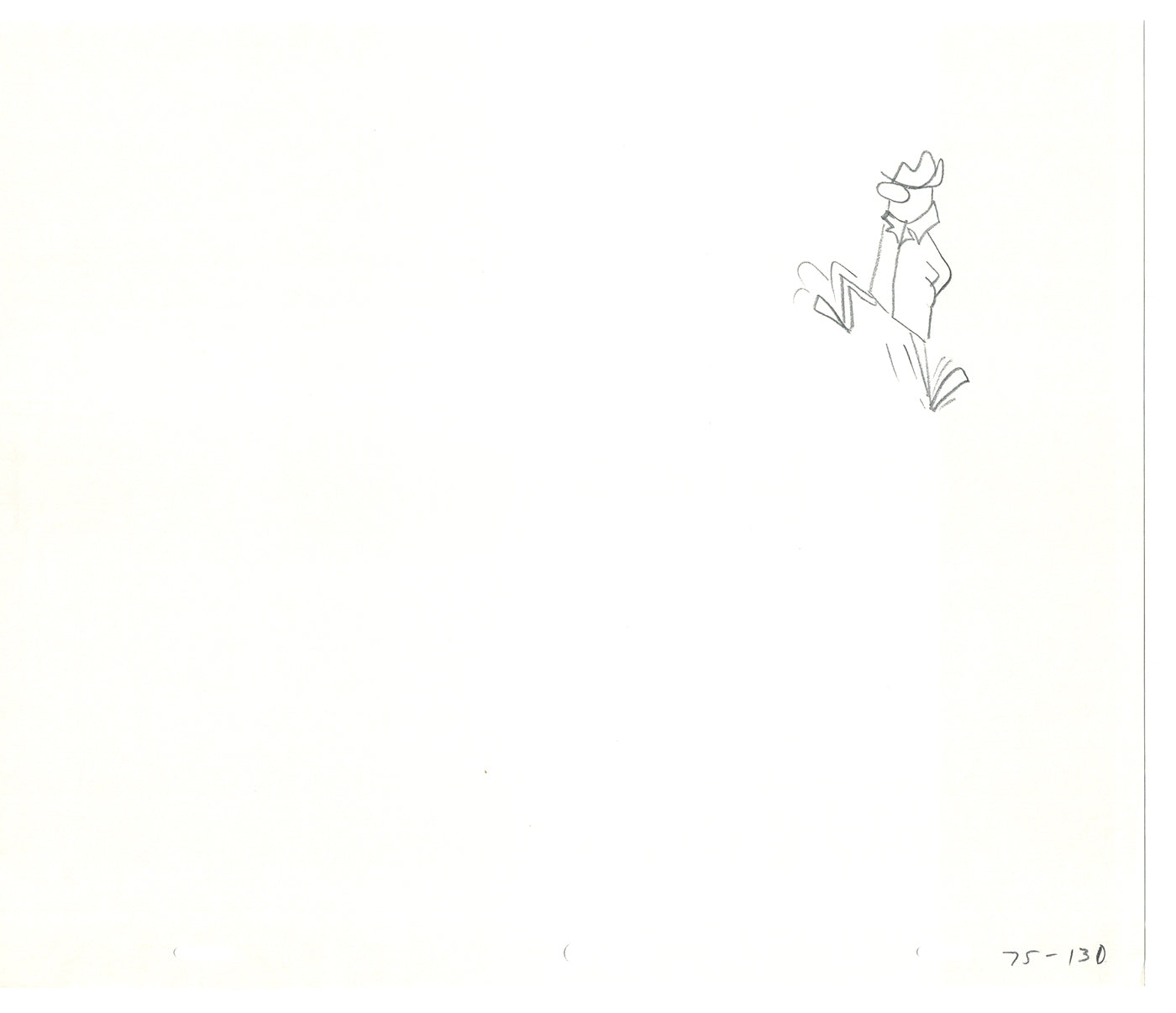 Sesame Street Two Cel Drawings Detective Anticipation Production Cartoon Ivanick 1989 CD173