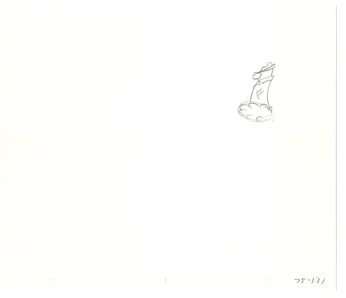 Sesame Street Two Cel Drawings Detective Anticipation Production Cartoon Ivanick 1989 CD175