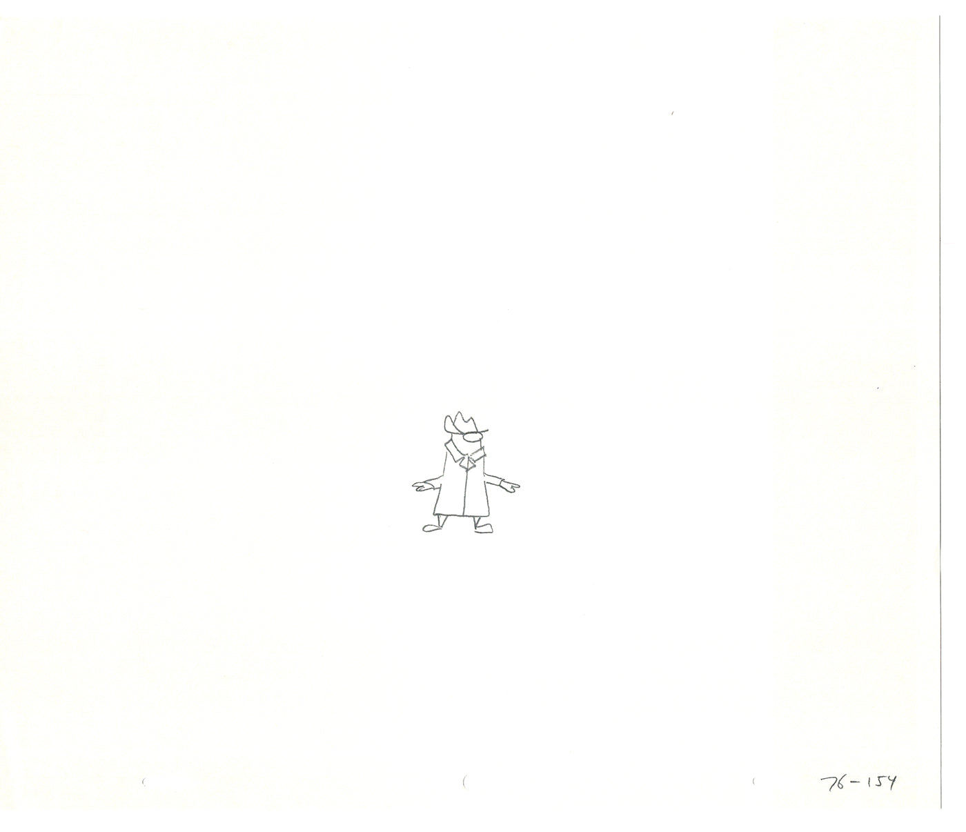 Sesame Street Two Cel Drawings Detective Anticipation Production Cartoon Ivanick 1989 CD177
