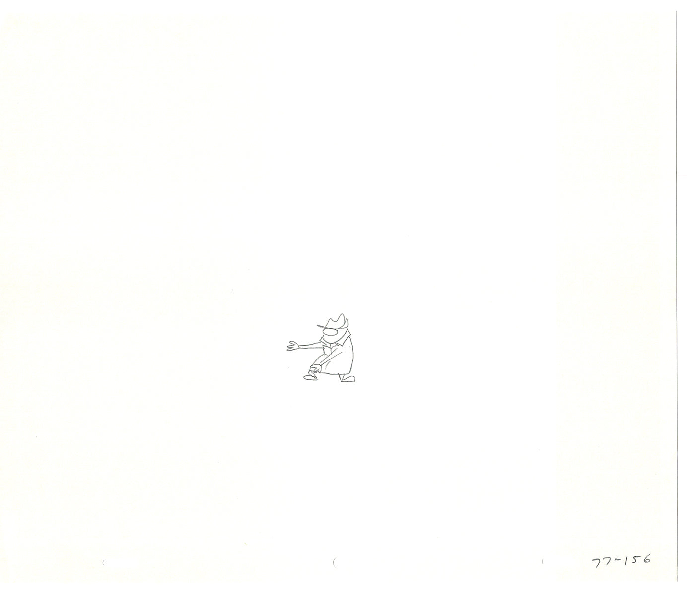 Sesame Street Two Cel Drawings Detective Anticipation Production Cartoon Ivanick 1989 CD181