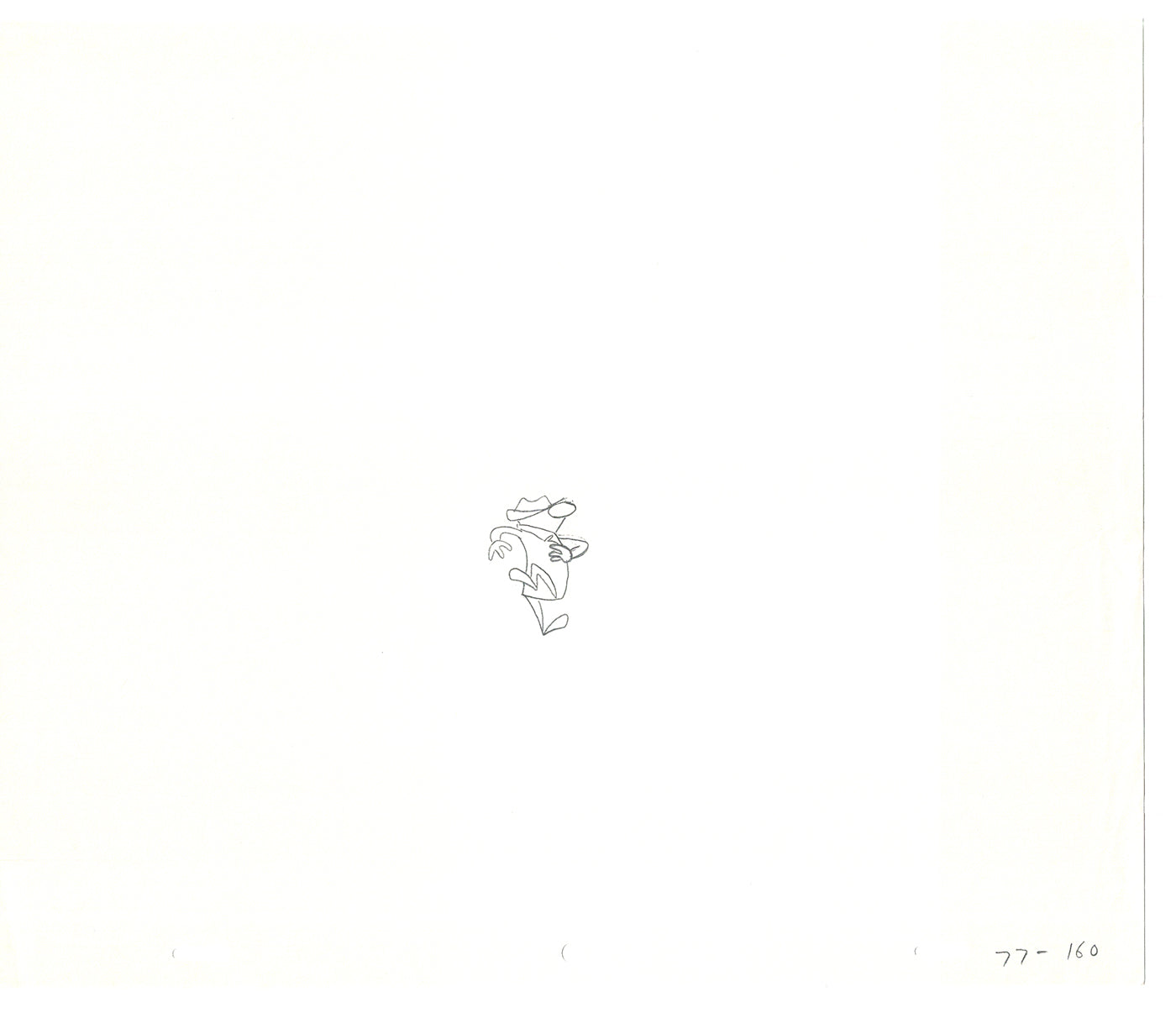 Sesame Street Two Cel Drawings Detective Anticipation Production Cartoon Ivanick 1989 CD183