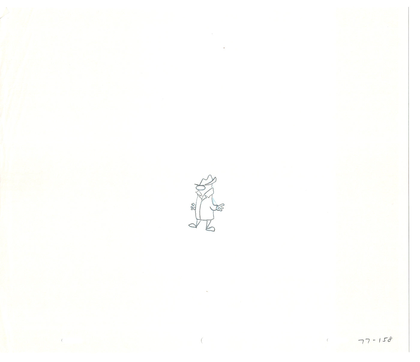 Sesame Street Two Cel Drawings Detective Anticipation Production Cartoon Ivanick 1989 CD187