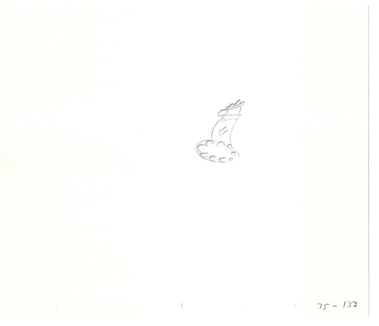 Sesame Street Two Cel Drawings Detective Anticipation Production Cartoon Ivanick 1989 DD193