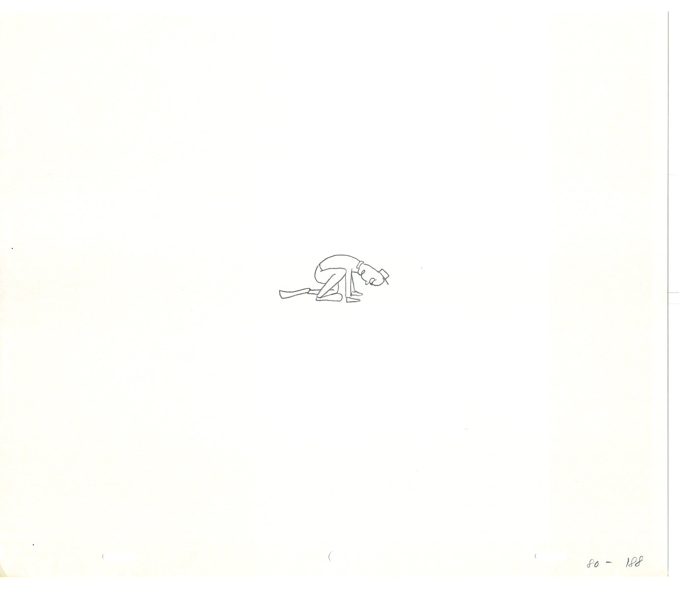 Sesame Street Two Cel Drawings Detective Anticipation Production Cartoon Ivanick 1989 DD199