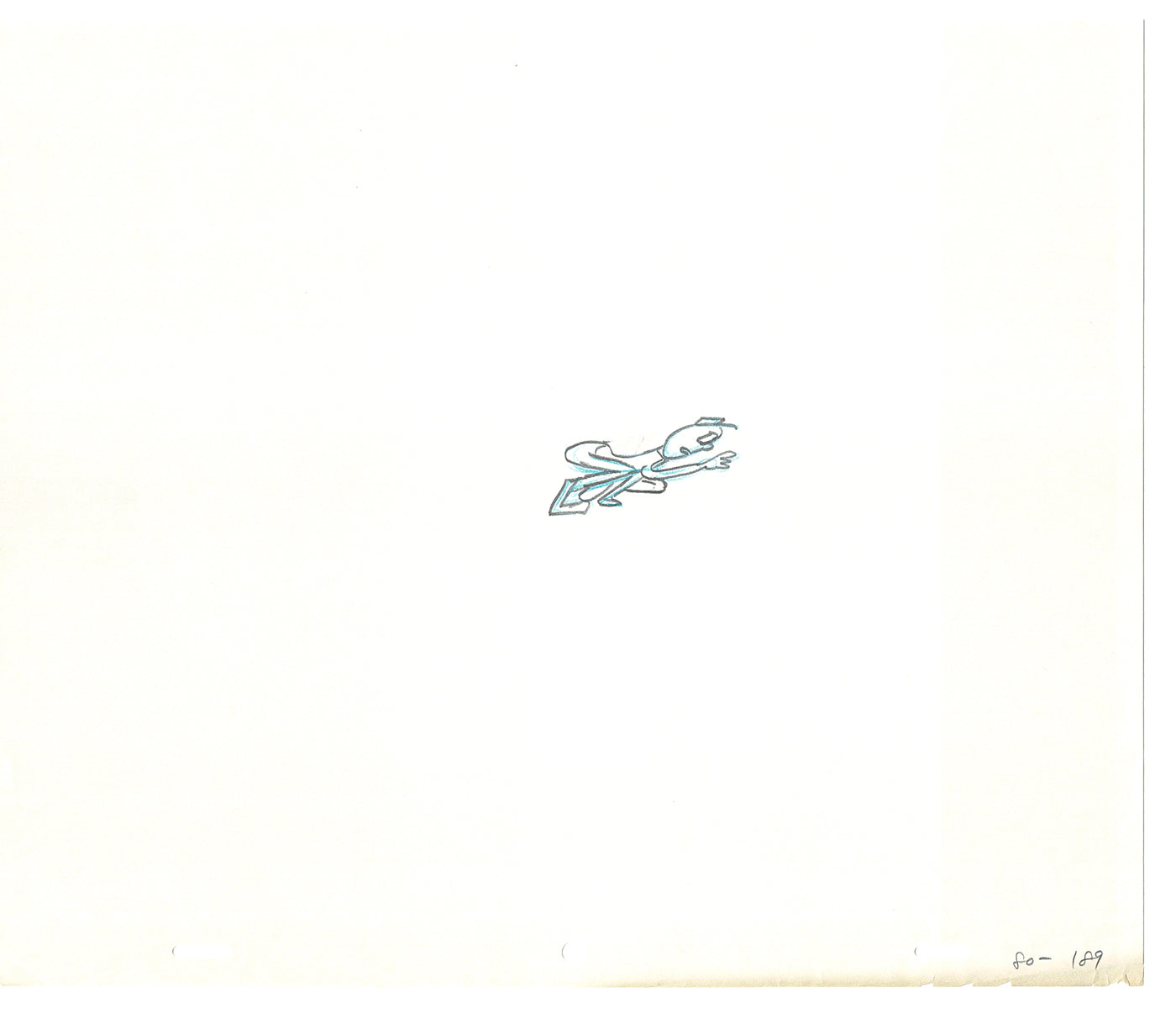 Sesame Street Two Cel Drawings Detective Anticipation Production Cartoon Ivanick 1989 DD201