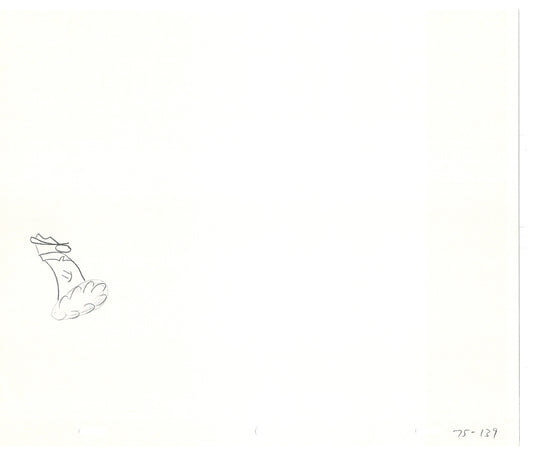 Sesame Street Two Cel Drawings Detective Anticipation Production Cartoon Ivanick 1989 DD205