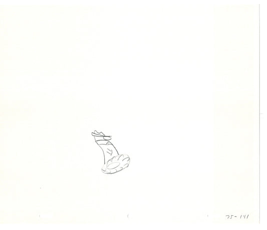 Sesame Street Two Cel Drawings Detective Anticipation Production Cartoon Ivanick 1989 DD209