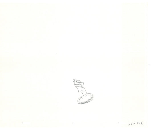 Sesame Street Two Cel Drawings Detective Anticipation Production Cartoon Ivanick 1989 DD211