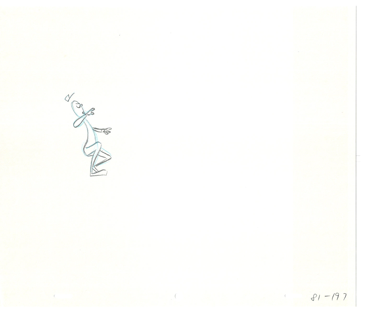 Sesame Street Two Cel Drawings Detective Anticipation Production Cartoon Ivanick 1989 DD211