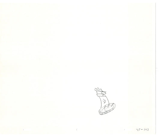Sesame Street Two Cel Drawings Detective Anticipation Production Cartoon Ivanick 1989 DD213