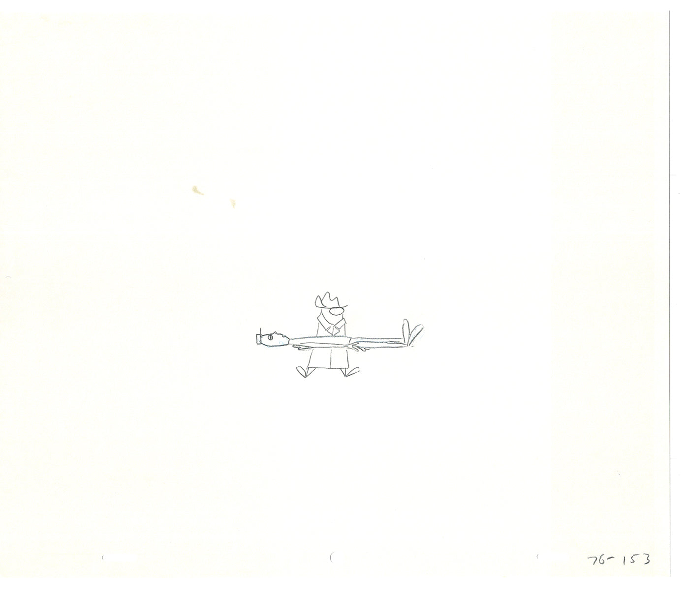 Sesame Street Two Cel Drawings Detective Anticipation Production Cartoon Ivanick 1989 DD219