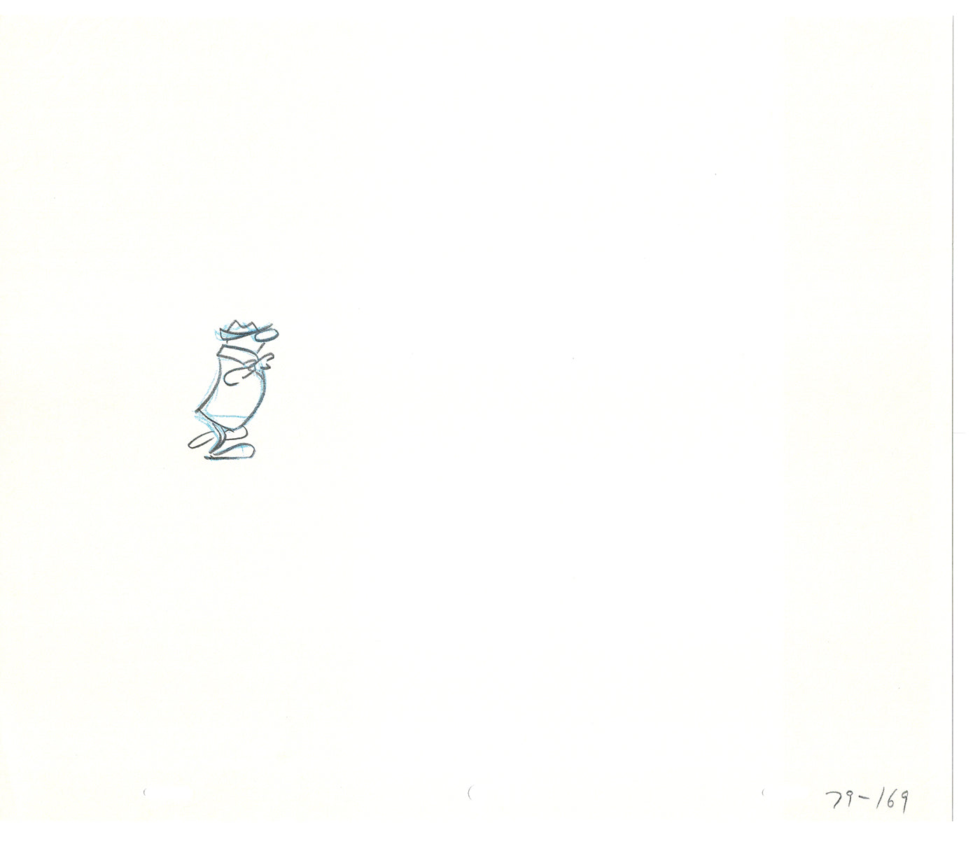 Sesame Street Two Cel Drawings Detective Anticipation Production Cartoon Ivanick 1989 DD223
