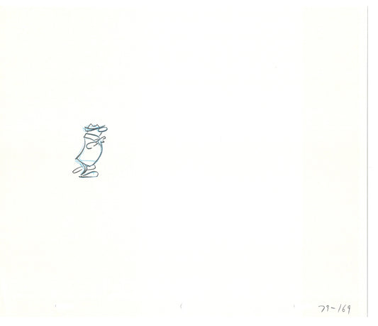 Sesame Street Two Cel Drawings Detective Anticipation Production Cartoon Ivanick 1989 DD223