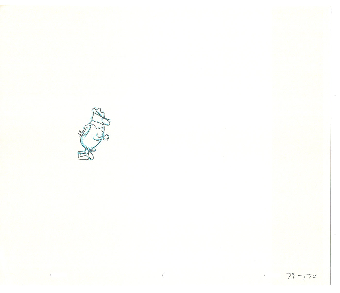 Sesame Street Two Cel Drawings Detective Anticipation Production Cartoon Ivanick 1989 DD225