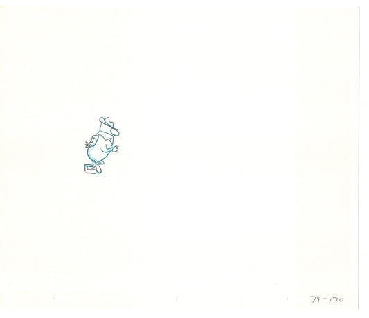 Sesame Street Two Cel Drawings Detective Anticipation Production Cartoon Ivanick 1989 DD225