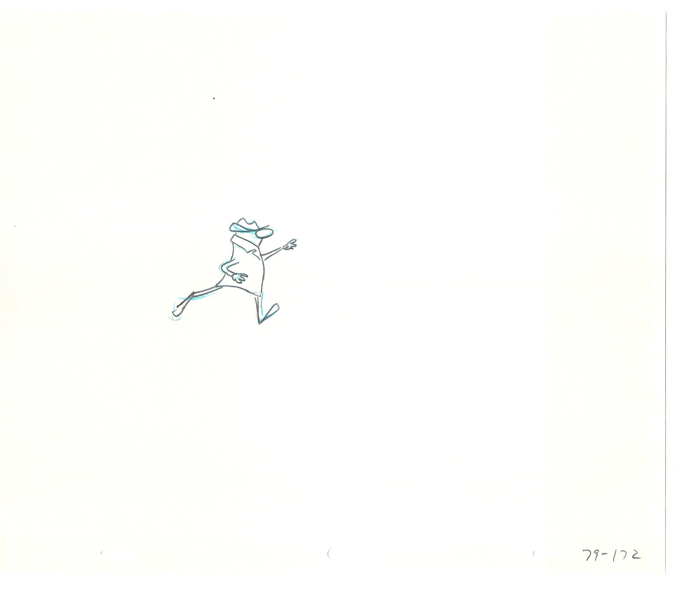 Sesame Street Two Cel Drawings Detective Anticipation Production Cartoon Ivanick 1989 DD229
