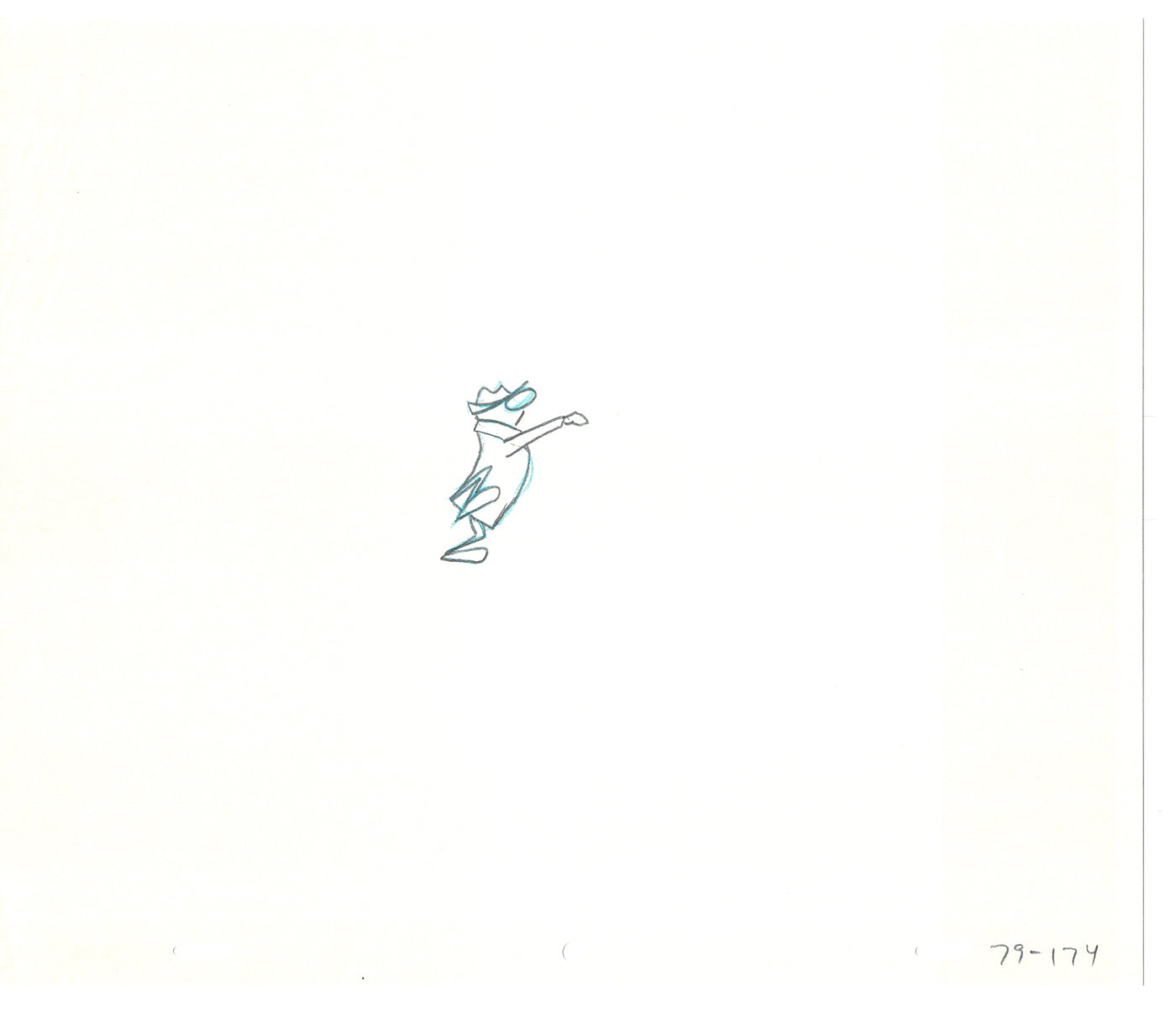 Sesame Street Two Cel Drawings Detective Anticipation Production Cartoon Ivanick 1989 DD233