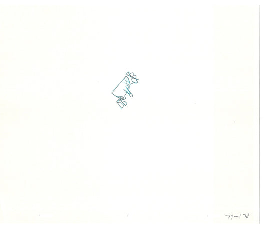 Sesame Street Two Cel Drawings Detective Anticipation Production Cartoon Ivanick 1989 DD241
