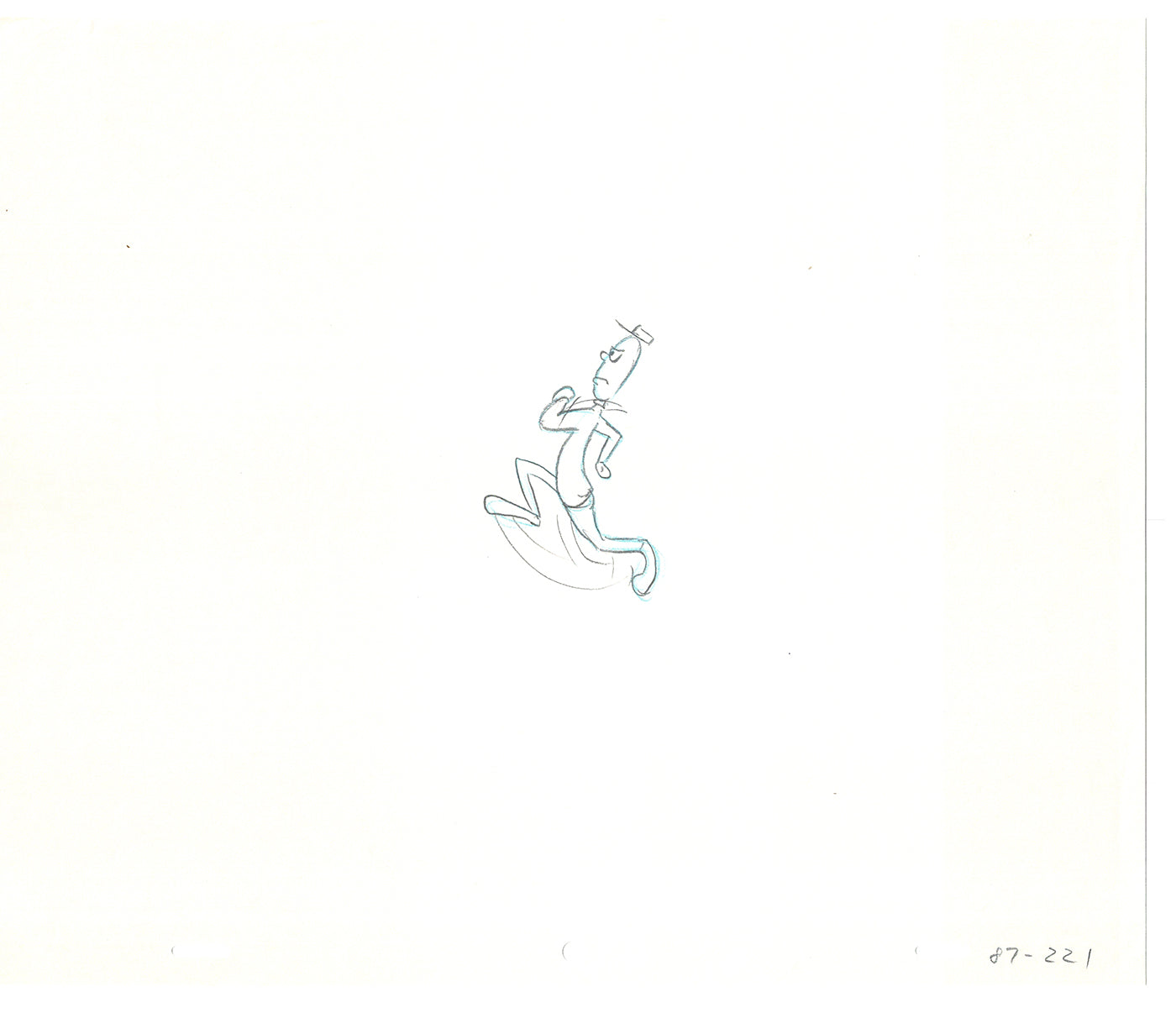 Sesame Street Two Cel Drawings Detective Anticipation Production Cartoon Ivanick 1989 DD241