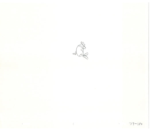Sesame Street Two Cel Drawings Detective Anticipation Production Cartoon Ivanick 1989 DD245