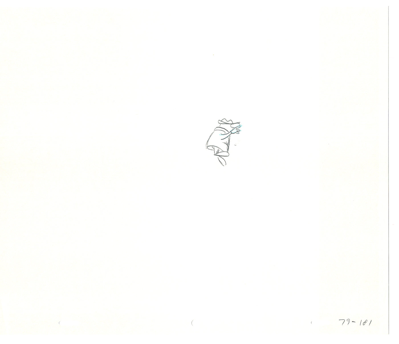 Sesame Street Two Cel Drawings Detective Anticipation Production Cartoon Ivanick 1989 DD247