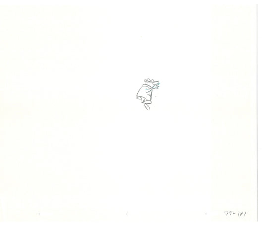 Sesame Street Two Cel Drawings Detective Anticipation Production Cartoon Ivanick 1989 DD247