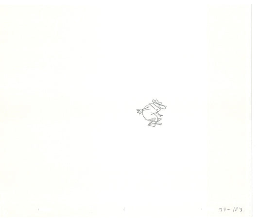 Sesame Street Two Cel Drawings Detective Anticipation Production Cartoon Ivanick 1989 DD251