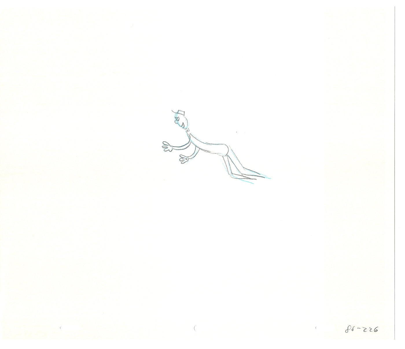 Sesame Street Two Cel Drawings Detective Anticipation Production Cartoon Ivanick 1989 DD251