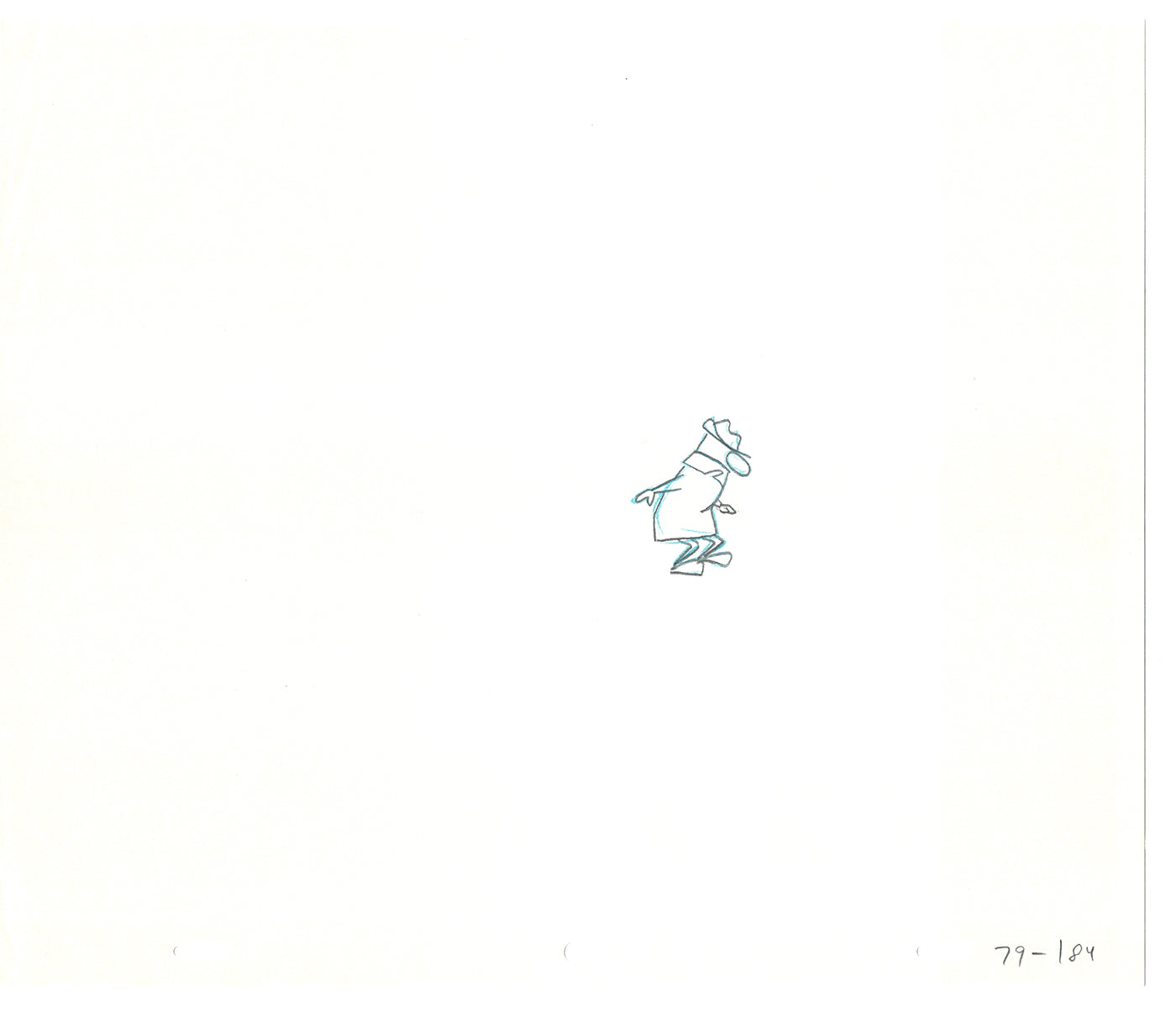 Sesame Street Two Cel Drawings Detective Anticipation Production Cartoon Ivanick 1989 DD253