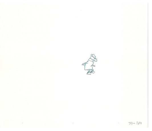 Sesame Street Two Cel Drawings Detective Anticipation Production Cartoon Ivanick 1989 DD253