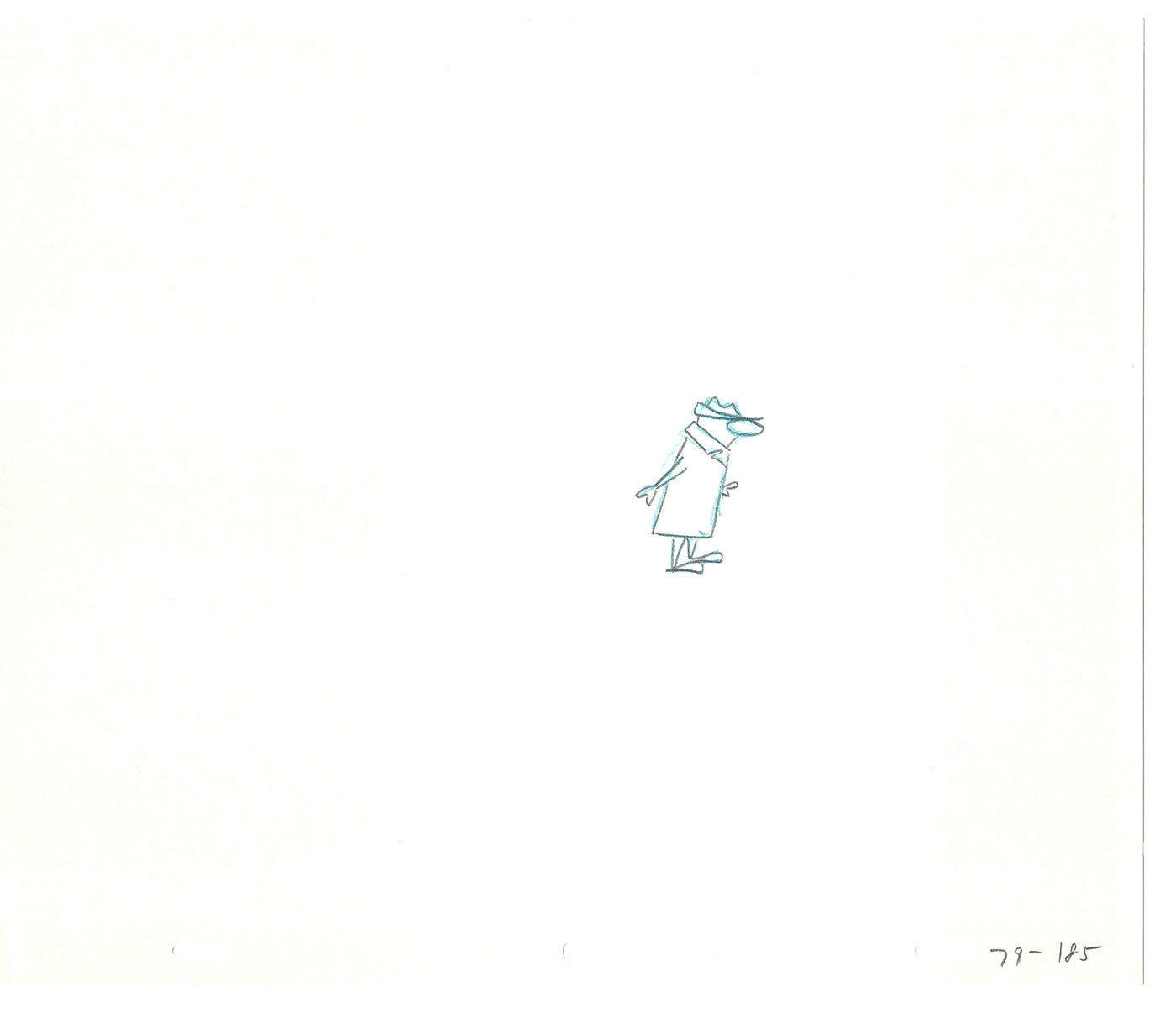Sesame Street Two Cel Drawings Detective Anticipation Production Cartoon Ivanick 1989 DD255