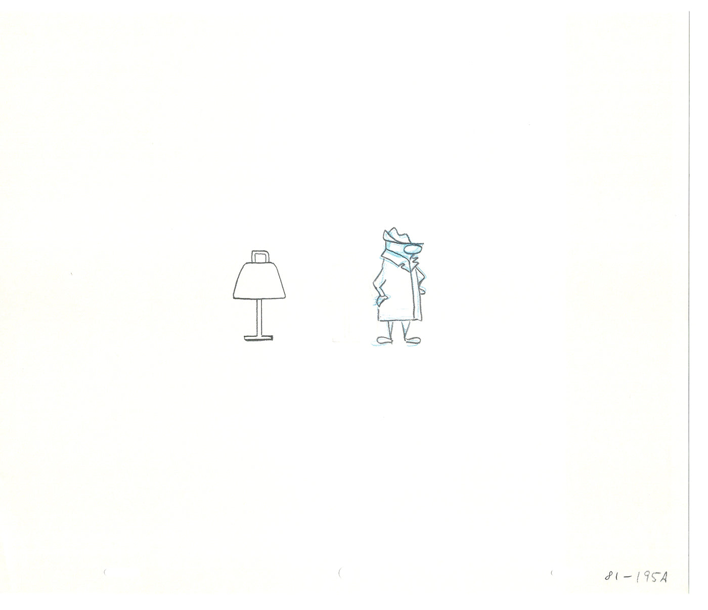 Sesame Street Two Cel Drawings Detective Anticipation Production Cartoon Ivanick 1989 DD257