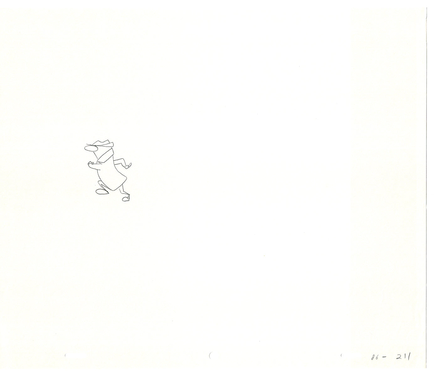 Sesame Street Two Cel Drawings Detective Anticipation Production Cartoon Ivanick 1989 DD259
