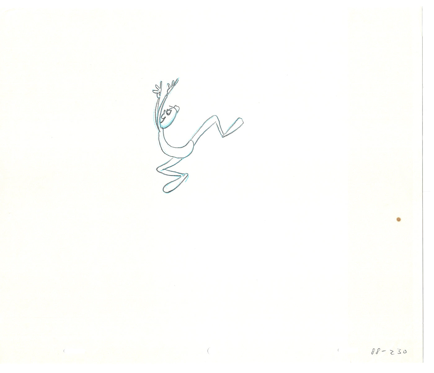 Sesame Street Two Cel Drawings Detective Anticipation Production Cartoon Ivanick 1989 DD259