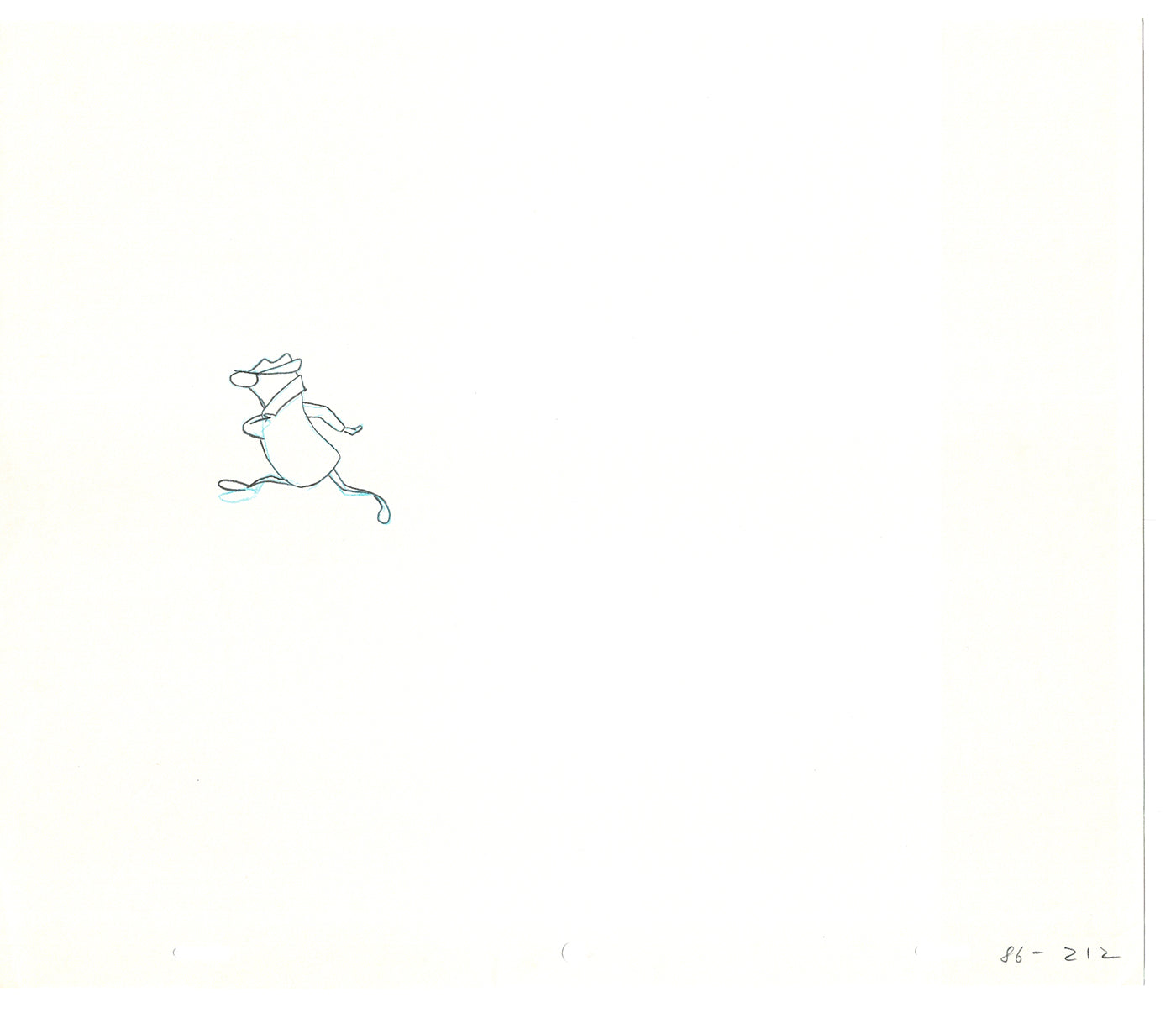 Sesame Street Two Cel Drawings Detective Anticipation Production Cartoon Ivanick 1989 DD261