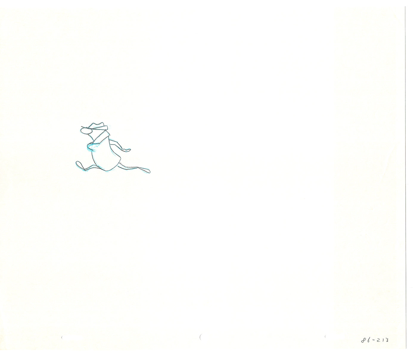 Sesame Street Two Cel Drawings Detective Anticipation Production Cartoon Ivanick 1989 DD263