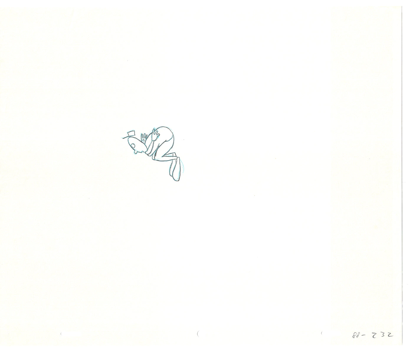 Sesame Street Two Cel Drawings Detective Anticipation Production Cartoon Ivanick 1989 DD263