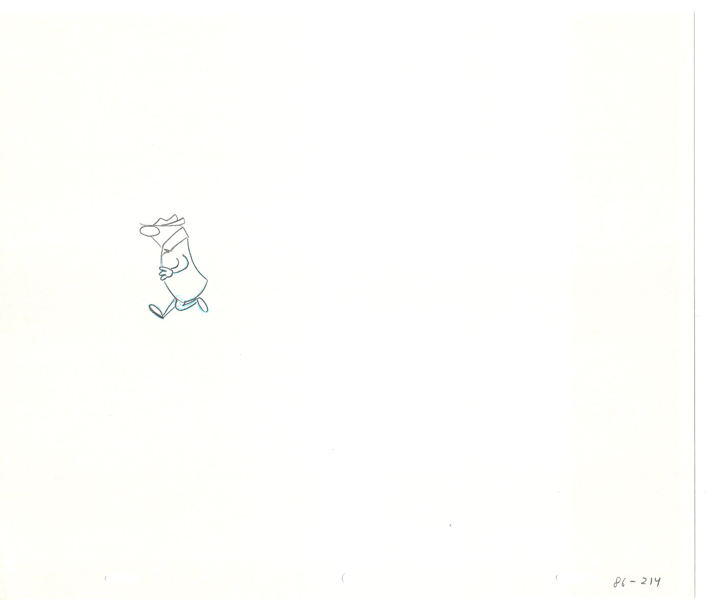 Sesame Street Two Cel Drawings Detective Anticipation Production Cartoon Ivanick 1989 DD265
