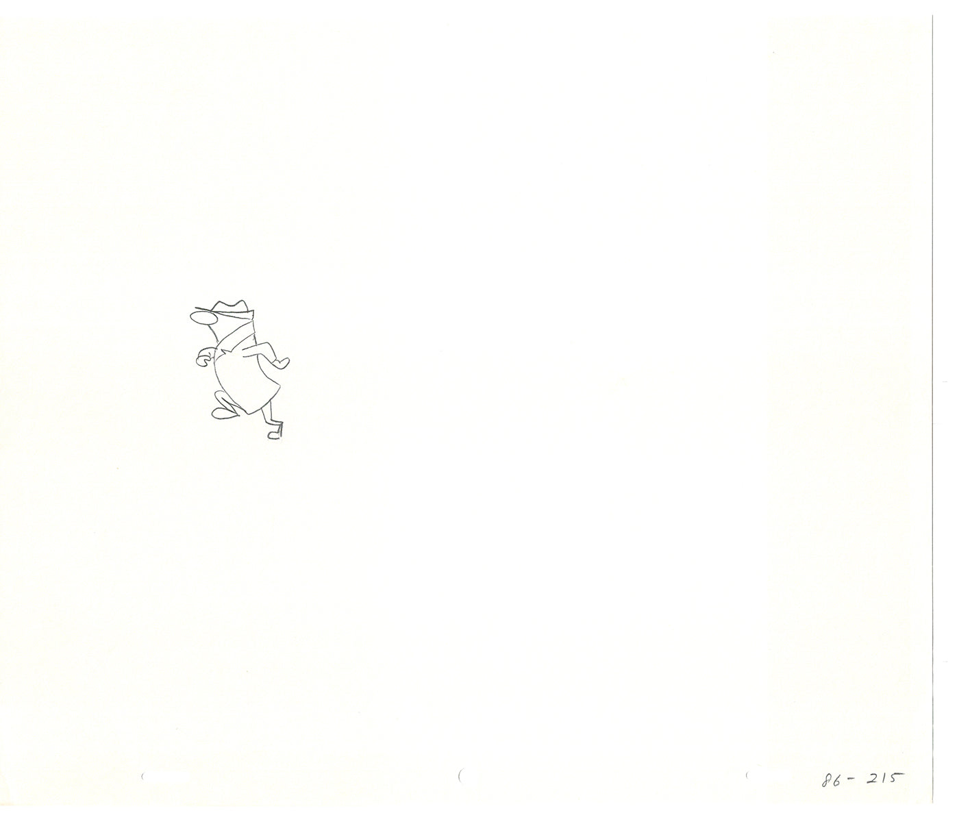 Sesame Street Two Cel Drawings Detective Anticipation Production Cartoon Ivanick 1989 DD267