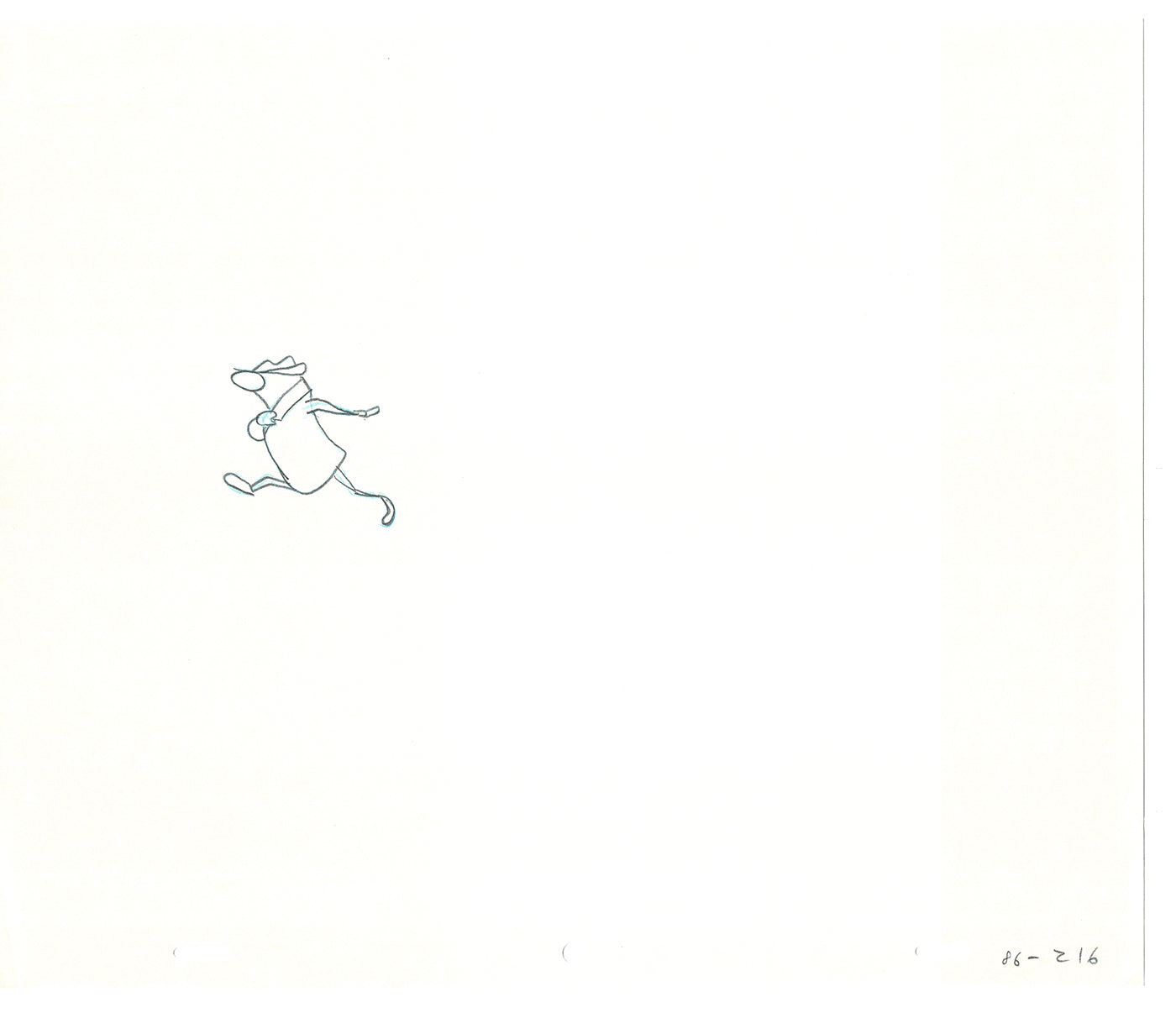 Sesame Street Two Cel Drawings Detective Anticipation Production Cartoon Ivanick 1989 DD269